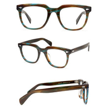 Load image into Gallery viewer, Belight Optical  Fancy Vintage Retro Acetate with Rivet Big Spectacle Frame Precription Lens Eyeglasses YONTIF 9571