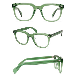 Belight Optical  Fancy Vintage Retro Acetate with Rivet Big Spectacle Frame Precription Lens Eyeglasses YONTIF 9571