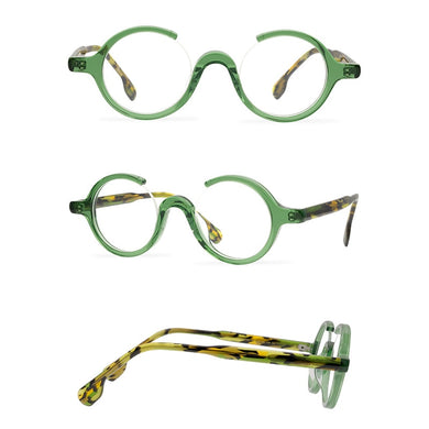 Belight Optical  Fancy Vintage Retro Colorful Acetate Small Round Unique Design Spectacle Frame Precription Lens 9562