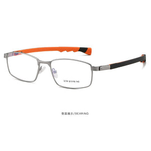 Belight Optical Sports Design Classical Stainless steel Silicone Half Rimless Frame Men Prescription Eyeglasses Eyewear LY3218