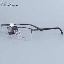 Load image into Gallery viewer, Bellcaca Spectacle Frame Men Eyeglasses Computer Myopia Optical Prescription Eye Clear Lens Glasses Frame For Male Eyewear 030