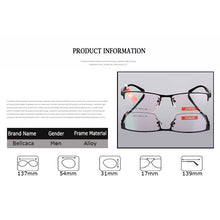 Load image into Gallery viewer, Bellcaca Spectacle Frame Men Eyeglasses Computer Myopia Optical Prescription Eye Glasses Frame For Male Clear Lens Eyewear BC605