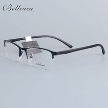 Carica l&#39;immagine nel visualizzatore di Gallery, Bellcaca Spectacle Frame Men Eyeglasses Nerd Computer Optical Prescription Eye Clear Lens Glasses Frame For Male Eyewear 6612