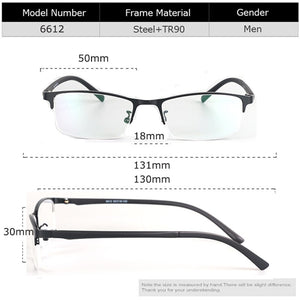 Bellcaca Spectacle Frame Men Eyeglasses Nerd Computer Optical Prescription Eye Clear Lens Glasses Frame For Male Eyewear 6612