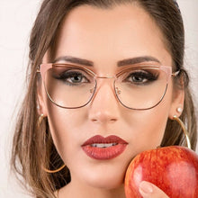 Load image into Gallery viewer, Belmon Cat Eye Spectacle Frame Women Eyeglasses Computer Prescription Optical For Female Eyewear Clear Lens Glasses Frame