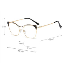 Load image into Gallery viewer, Belmon Cat Eye Spectacle Frame Women Eyeglasses Computer Prescription Optical For Female Eyewear Clear Lens Glasses Frame