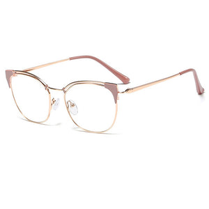 Belmon Cat Eye Spectacle Frame Women Eyeglasses Computer Prescription Optical For Female Eyewear Clear Lens Glasses Frame