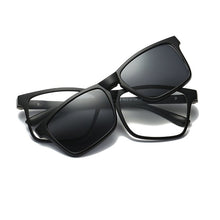 Load image into Gallery viewer, Belmon Spectacle Frame Men Women With 4 Piece Clip On Polarized Sunglasses Magnetic Glasses Male Female Myopia Optical RS479