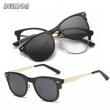 Load image into Gallery viewer, Belmon Spectacle Frame Men Women With Polarized Clip On Sunglasses Magnetic Clear Glasses Male Female Optical Eyeglasses RS488