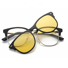 Load image into Gallery viewer, Belmon Spectacle Frame Men Women With Polarized Clip On Sunglasses Magnetic Clear Glasses Male Female Optical Eyeglasses RS488