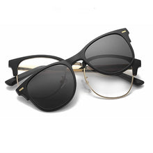 Load image into Gallery viewer, Belmon Spectacle Frame Men Women With Polarized Clip On Sunglasses Magnetic Clear Glasses Male Female Optical Eyeglasses RS488
