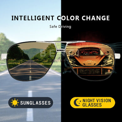 Benci Brand Photochromic Sunglasses Polarized Men Sunglasses HD Day&Night Vision Goggle Women Driving Glasses Oculos zonnebril