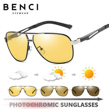 Load image into Gallery viewer, Benci Brand Photochromic Sunglasses Polarized Men Sunglasses HD Day&amp;Night Vision Goggle Women Driving Glasses Oculos zonnebril