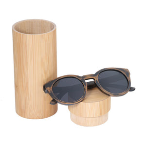 BerWer Occhiali da sole in bambù con montatura rotonda 2023 Occhiali da sole in legno Uomo Donna Occhiali da sole 