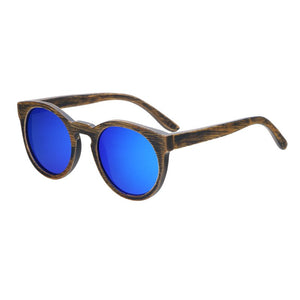 BerWer Occhiali da sole in bambù con montatura rotonda 2023 Occhiali da sole in legno Uomo Donna Occhiali da sole 