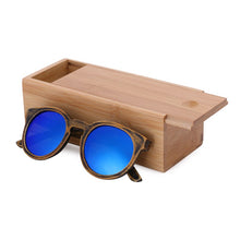 Carica l&#39;immagine nel visualizzatore di Gallery, BerWer Occhiali da sole in bambù con montatura rotonda 2023 Occhiali da sole in legno Uomo Donna Occhiali da sole 