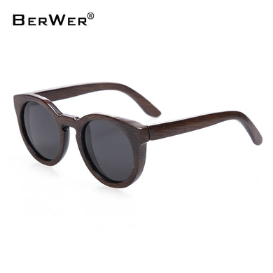 BerWer Sun glasses for men and women polarized wooden sunglasses  bamboo frame in stock