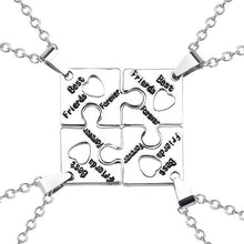 Load image into Gallery viewer, Best Friends Pendant Necklace Women Men Splicing Geometry Pizza Love Heart Necklaces Fashion Couple BFF Friends Jewelry Colar