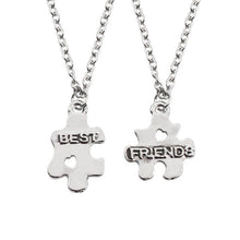 Load image into Gallery viewer, Best Friends Pendant Necklace Women Men Splicing Geometry Pizza Love Heart Necklaces Fashion Couple BFF Friends Jewelry Colar