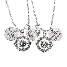 Load image into Gallery viewer, Best Friends Pendant Necklace Women Men Splicing Geometry Pizza Love Heart Necklaces Fashion Couple BFF Friends Jewelry Colar