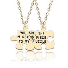 Load image into Gallery viewer, Best Friends Pendant Necklace Women Men Splicing Geometry Pizza Love Heart Necklaces Fashion Couple BFF Friends Jewelry Colar