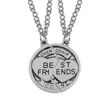 Load image into Gallery viewer, Best Friends Pendant Necklace Women Men Splicing Geometry Pizza Love Heart Necklaces Fashion Couple BFF Friends Jewelry Colar