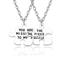 Load image into Gallery viewer, Best Friends Pendant Necklace Women Men Splicing Geometry Pizza Love Heart Necklaces Fashion Couple BFF Friends Jewelry Colar