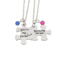 Load image into Gallery viewer, Best Friends Pendant Necklace Women Men Splicing Geometry Pizza Love Heart Necklaces Fashion Couple BFF Friends Jewelry Colar