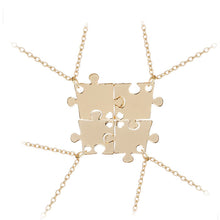Load image into Gallery viewer, Best Friends Pendant Necklace Women Men Splicing Geometry Pizza Love Heart Necklaces Fashion Couple BFF Friends Jewelry Colar
