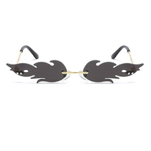 Load image into Gallery viewer, Selling Creative Flame Sunglasses Metal Street Shooting Sunglasses Ladies Rimless Polarized Glasses Personalized Glasses