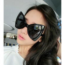 Load image into Gallery viewer, Big Butterfly Sunglasses Women Cat Eye Leopard Elegant Ladies Glasses Festival Steam Punk Italy Superstar Clear Eyewear oculos