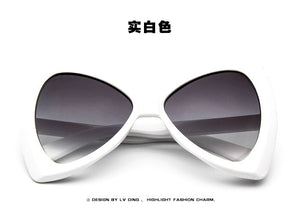 Big Butterfly Sunglasses Women Cat Eye Leopard Elegant Ladies Glasses Festival Steam Punk Italy Superstar Clear Eyewear oculos