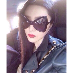 Big Butterfly Sunglasses Women Cat Eye Leopard Elegant Ladies Glasses Festival Steam Punk Italy Superstar Clear Eyewear oculos
