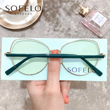 Load image into Gallery viewer, Big Cat Eye Optical Glasses Frame Women Myopia Prescription Eye glasses Frame Ladies Anti Blue Light Computer Spectacles Frame