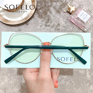 Big Cat Eye Optical Glasses Frame Women Myopia Prescription Eye glasses Frame Ladies Anti Blue Light Computer Spectacles Frame