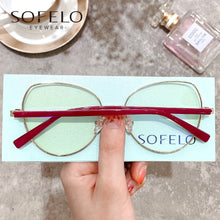 Load image into Gallery viewer, Big Cat Eye Optical Glasses Frame Women Myopia Prescription Eye glasses Frame Ladies Anti Blue Light Computer Spectacles Frame