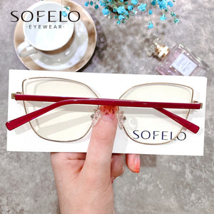 Big Cat Eye Prescription Frame Myopia Optical Glasses Frame Women Clear Anti Blue Light Eyeglasses Frame Female Computer Eyewear
