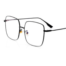 Load image into Gallery viewer, Big Frame Glasses Female Oversized Square Eyeglasses Gold Spectacles Frame Clear Lens Eyewear Optical Myopia Nerd Glasses