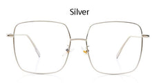 Load image into Gallery viewer, Big Frame Glasses Female Oversized Square Eyeglasses Gold Spectacles Frame Clear Lens Eyewear Optical Myopia Nerd Glasses