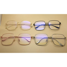 Load image into Gallery viewer, Big Frame Glasses Female Oversized Square Eyeglasses Gold Spectacles Frame Clear Lens Eyewear Optical Myopia Nerd Glasses