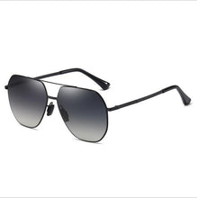 Load image into Gallery viewer, Big Frame Men&#39;s Pilot Polarized Metal Sunglasses , Male Gradient TAC Lens Oversized Frames Sun Glasses For Driving S196
