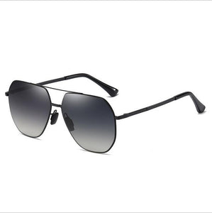 Big Frame Men's Pilot Polarized Metal Sunglasses , Male Gradient TAC Lens Oversized Frames Sun Glasses For Driving S196