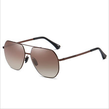 Load image into Gallery viewer, Big Frame Men&#39;s Pilot Polarized Metal Sunglasses , Male Gradient TAC Lens Oversized Frames Sun Glasses For Driving S196
