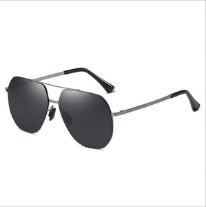 Big Frame Men's Pilot Polarized Metal Sunglasses , Male Gradient TAC Lens Oversized Frames Sun Glasses For Driving S196