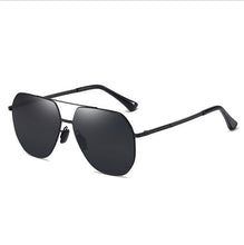 Load image into Gallery viewer, Big Frame Men&#39;s Pilot Polarized Metal Sunglasses , Male Gradient TAC Lens Oversized Frames Sun Glasses For Driving S196