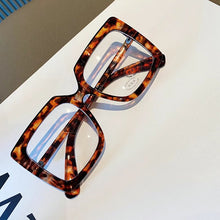 Load image into Gallery viewer, Big Frame Square Anti Blue Light Glasses Frame Women Oversized Computer Eyewear Frame Men Clear Myopia Optical Square Eyeglasses