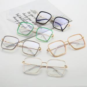 Big Frame Square Anti-blue Light Glasses Frame Oversized Computer Eyewear Frame For Women&Men Square Optical Glasses Eyeglasses
