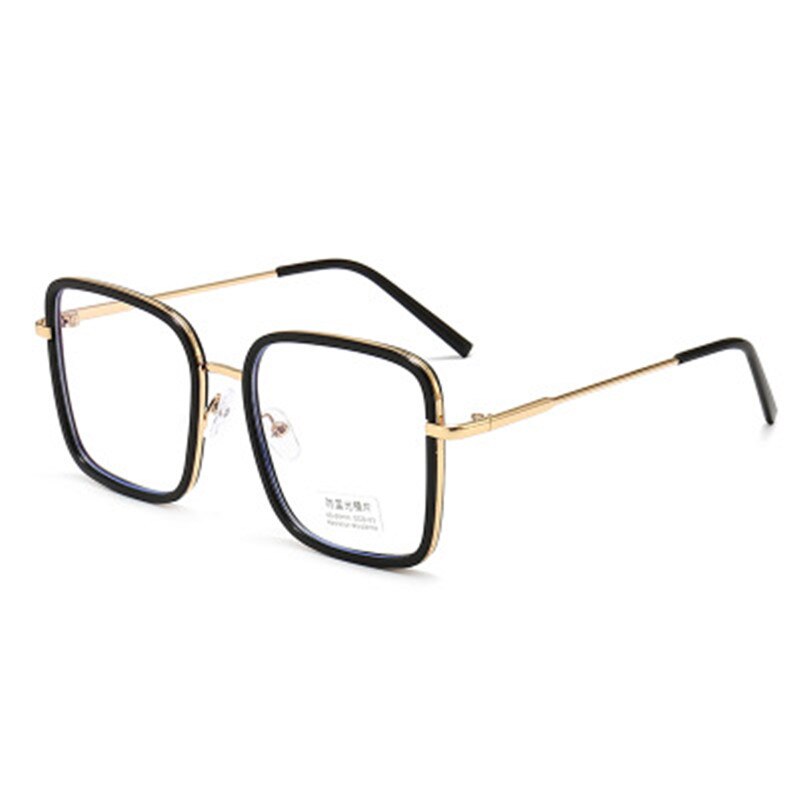 Big Frame Square Anti-blue Light Glasses Frame Oversized Computer Eyewear Frame For Women&Men Square Optical Glasses Eyeglasses