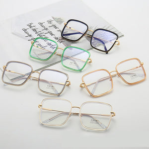 Big Frame Square Anti-blue Light Glasses Frame Oversized Computer Eyewear Frame For Women&Men Square Optical Glasses Eyeglasses