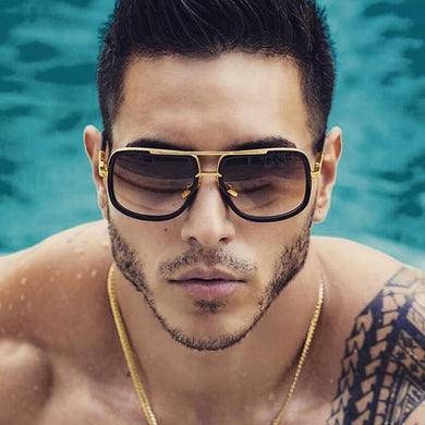 Big Frame Square Sunglasses Men Women Brand Designer Gradient Sun Glasses Female 2023 Mirror Oculos Shades Glasses  Plastic Fram